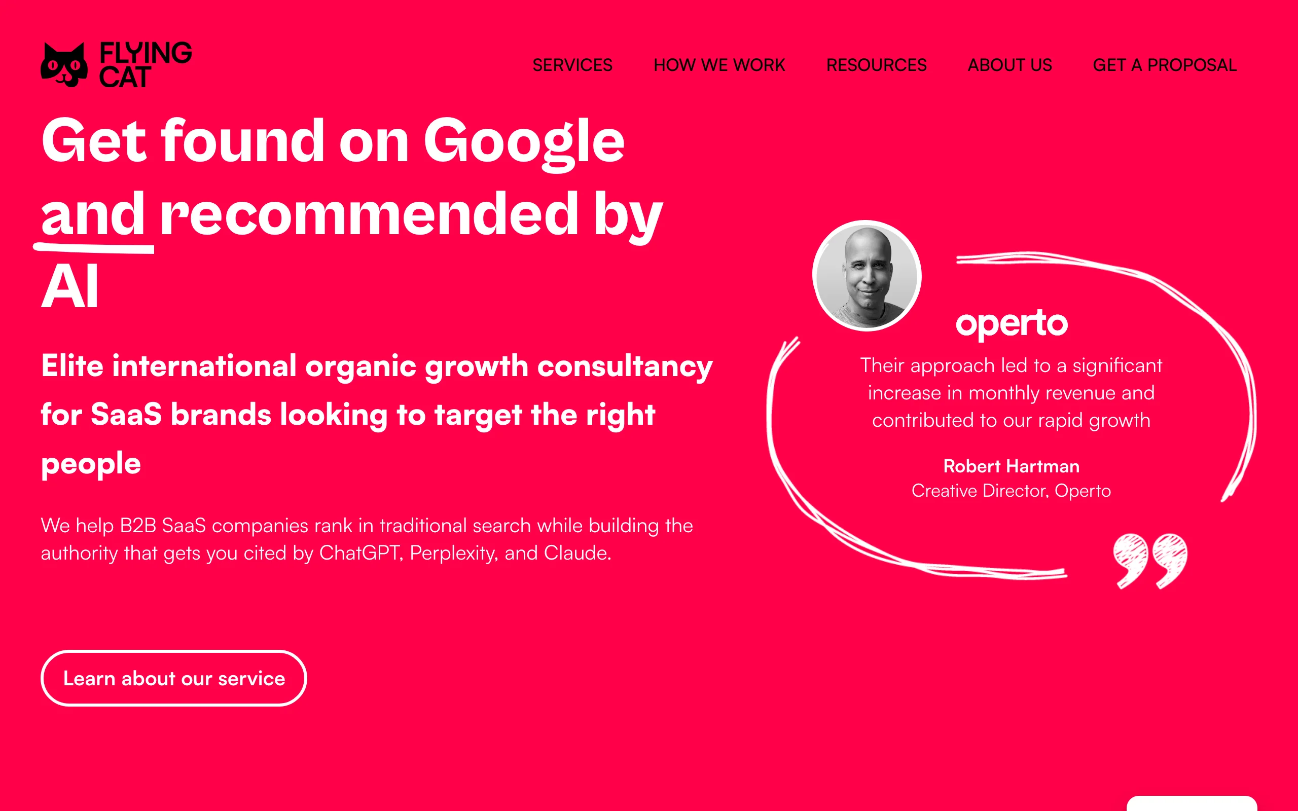 AI SEO Agency with Flying Cat Marketing