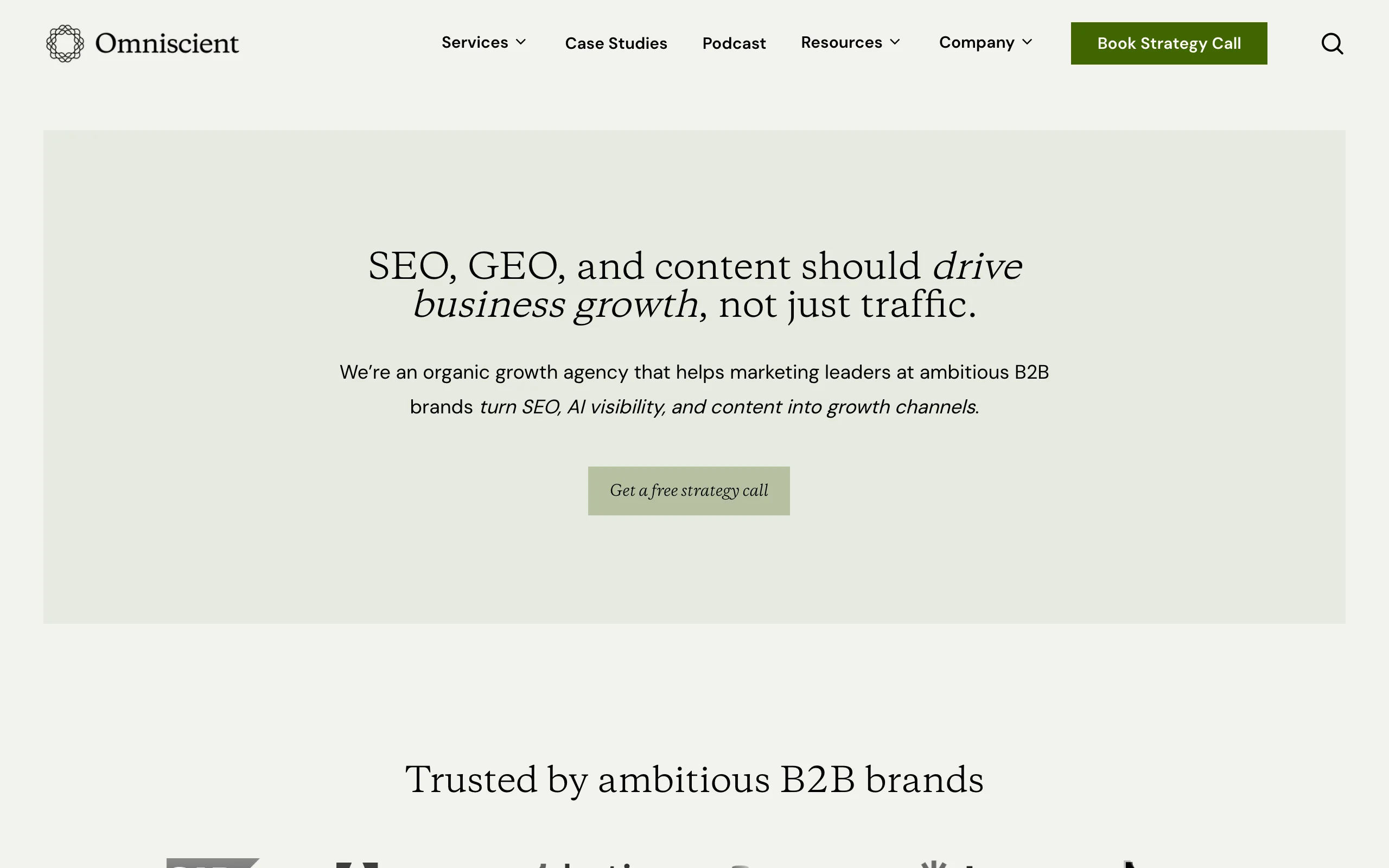 AI SEO Agency with Omniscient Digital