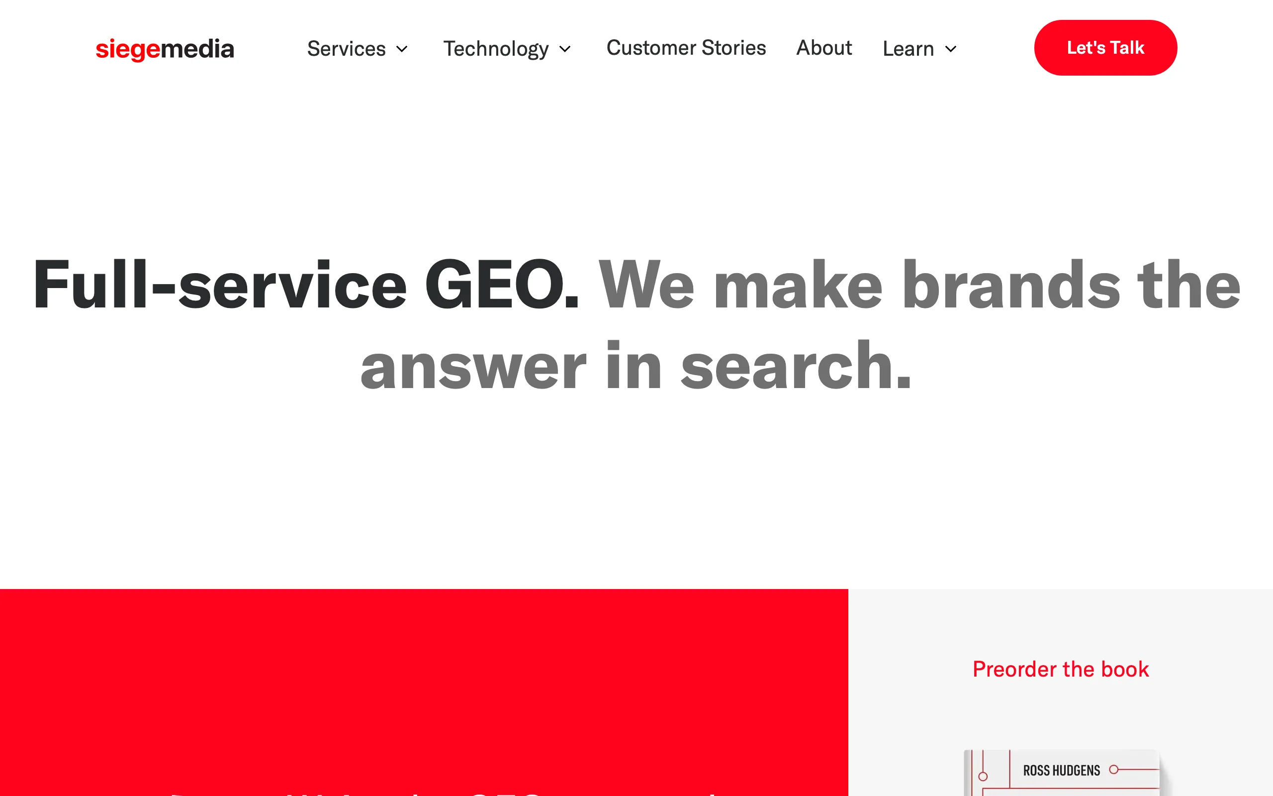 AI SEO Agency with Siege Media