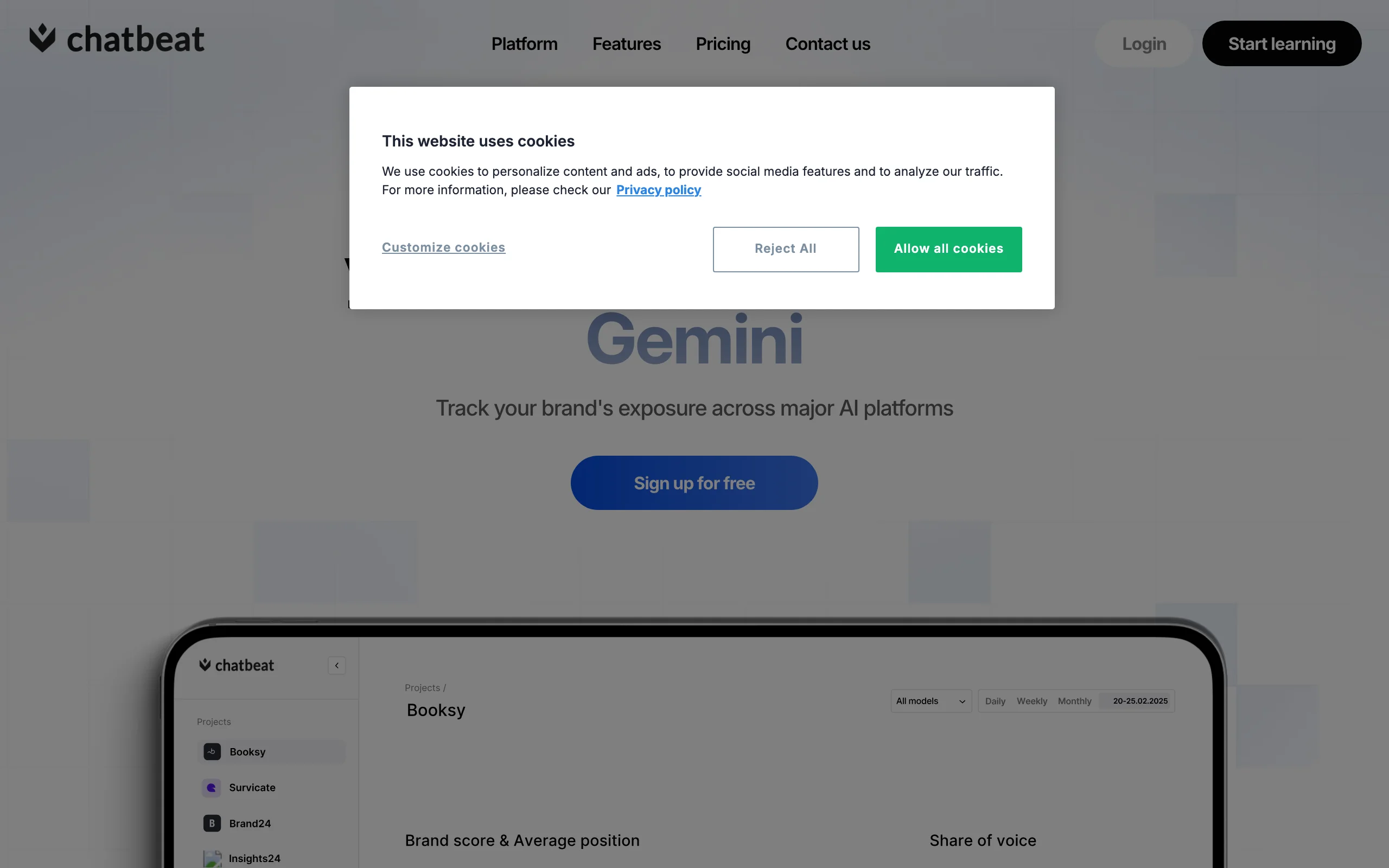 AI SEO Tool with Chatbeat