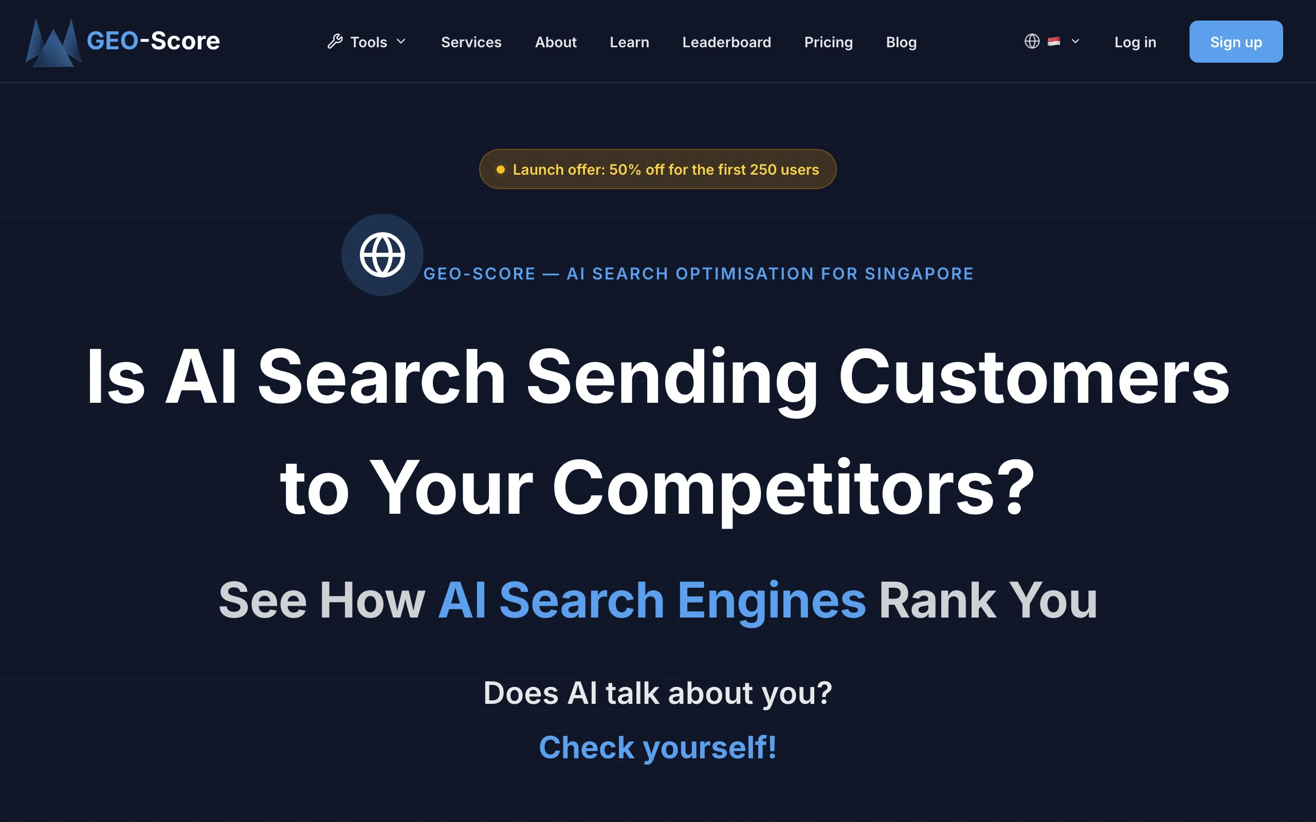 AI SEO Tool with GEO Score Online