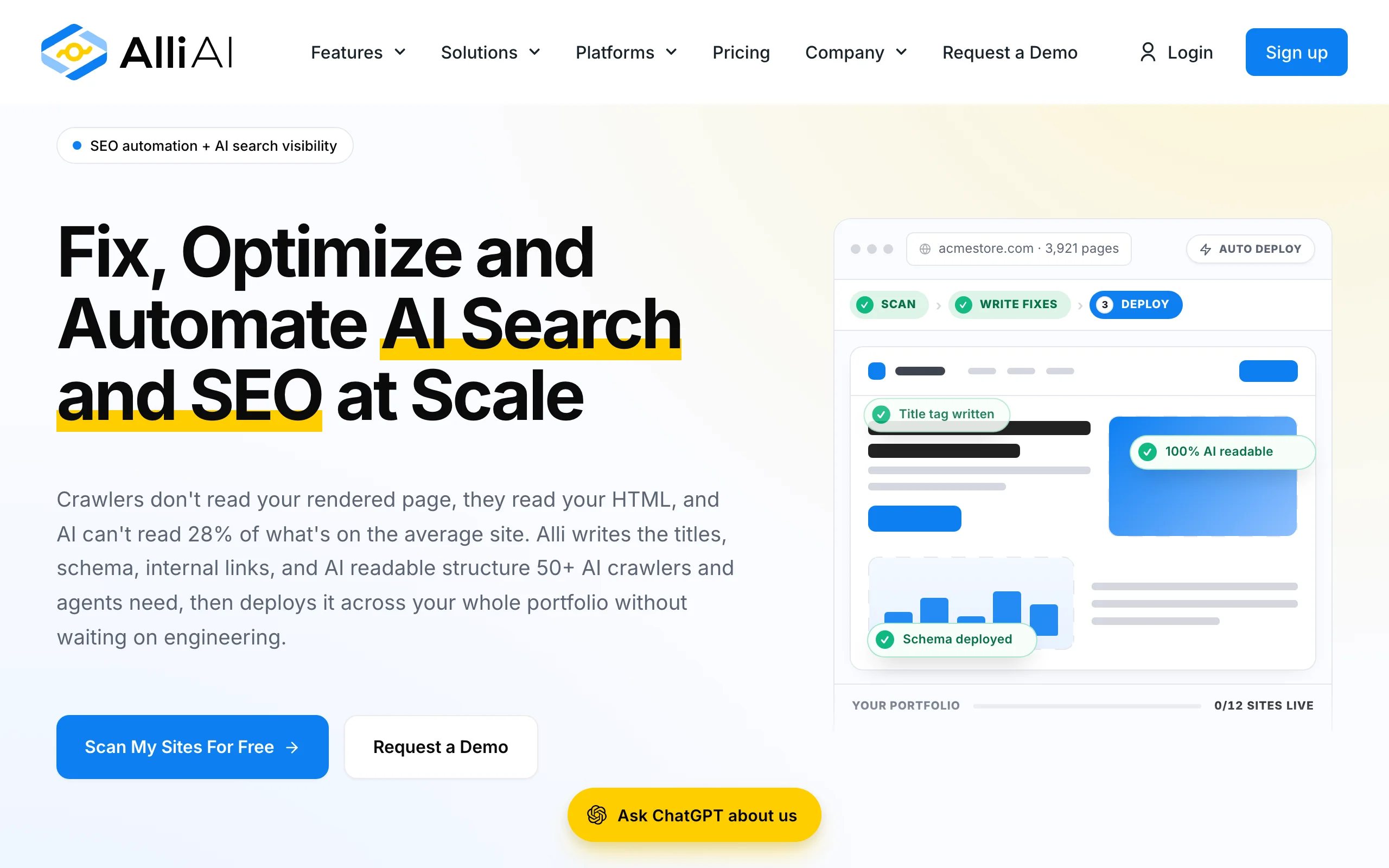 AI SEO Tools with Alli AI