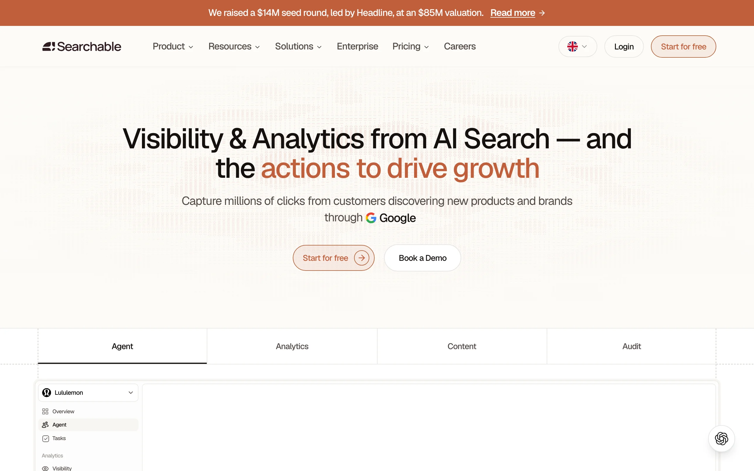 GEO Agency with Searchable