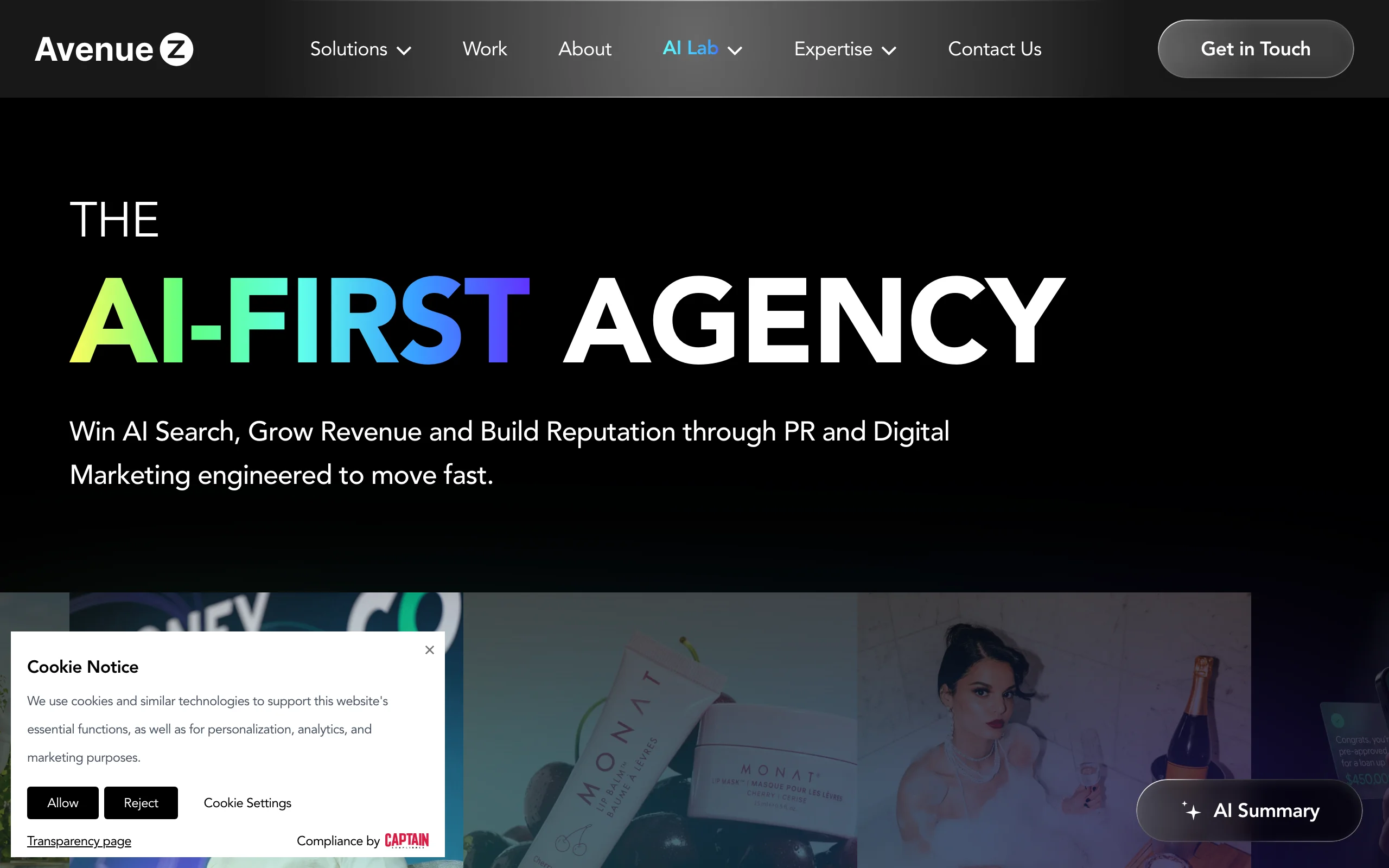 Best GEO Agency for Fintech with Avenue Z