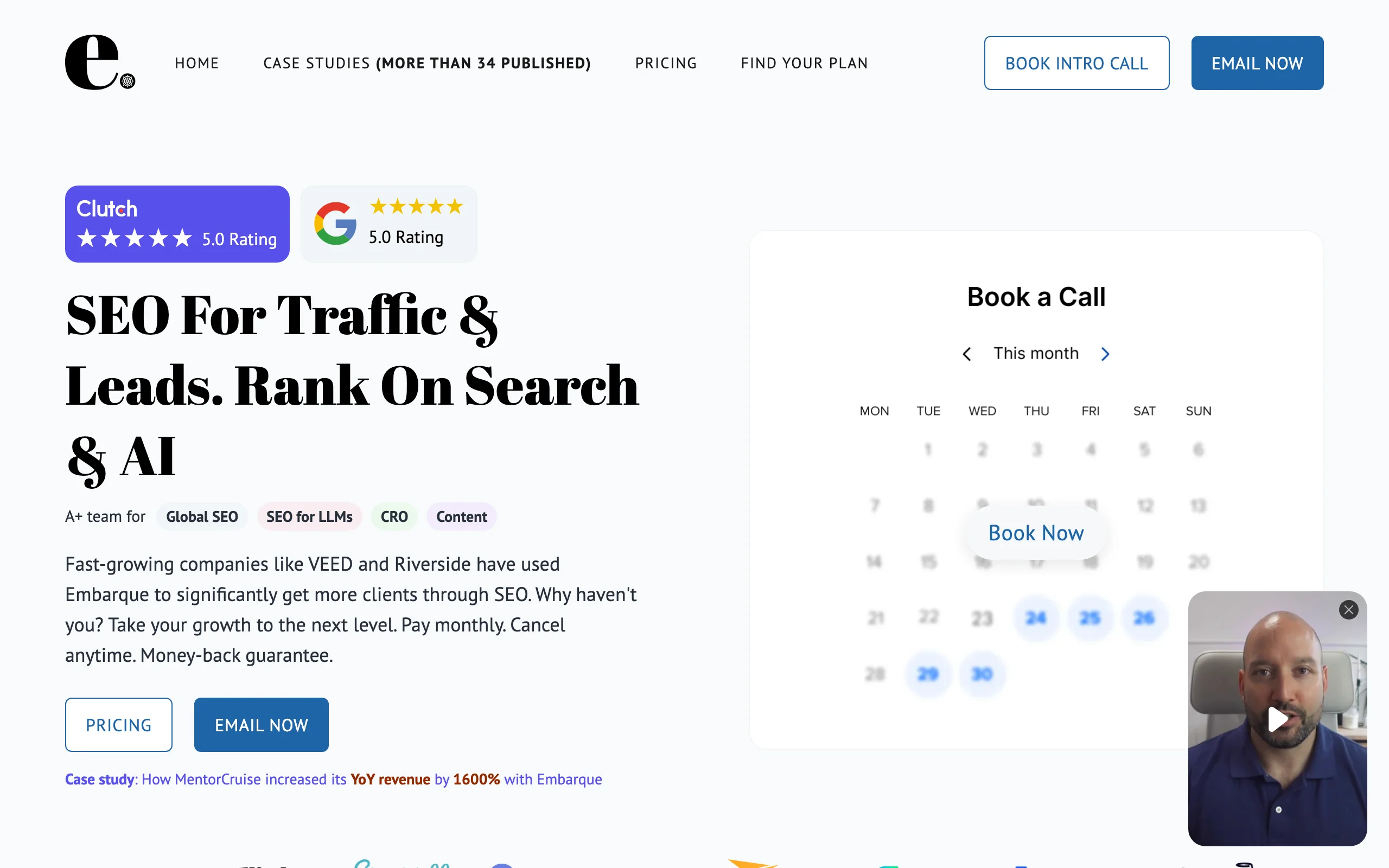 Best GEO Agency for SaaS with Embarque