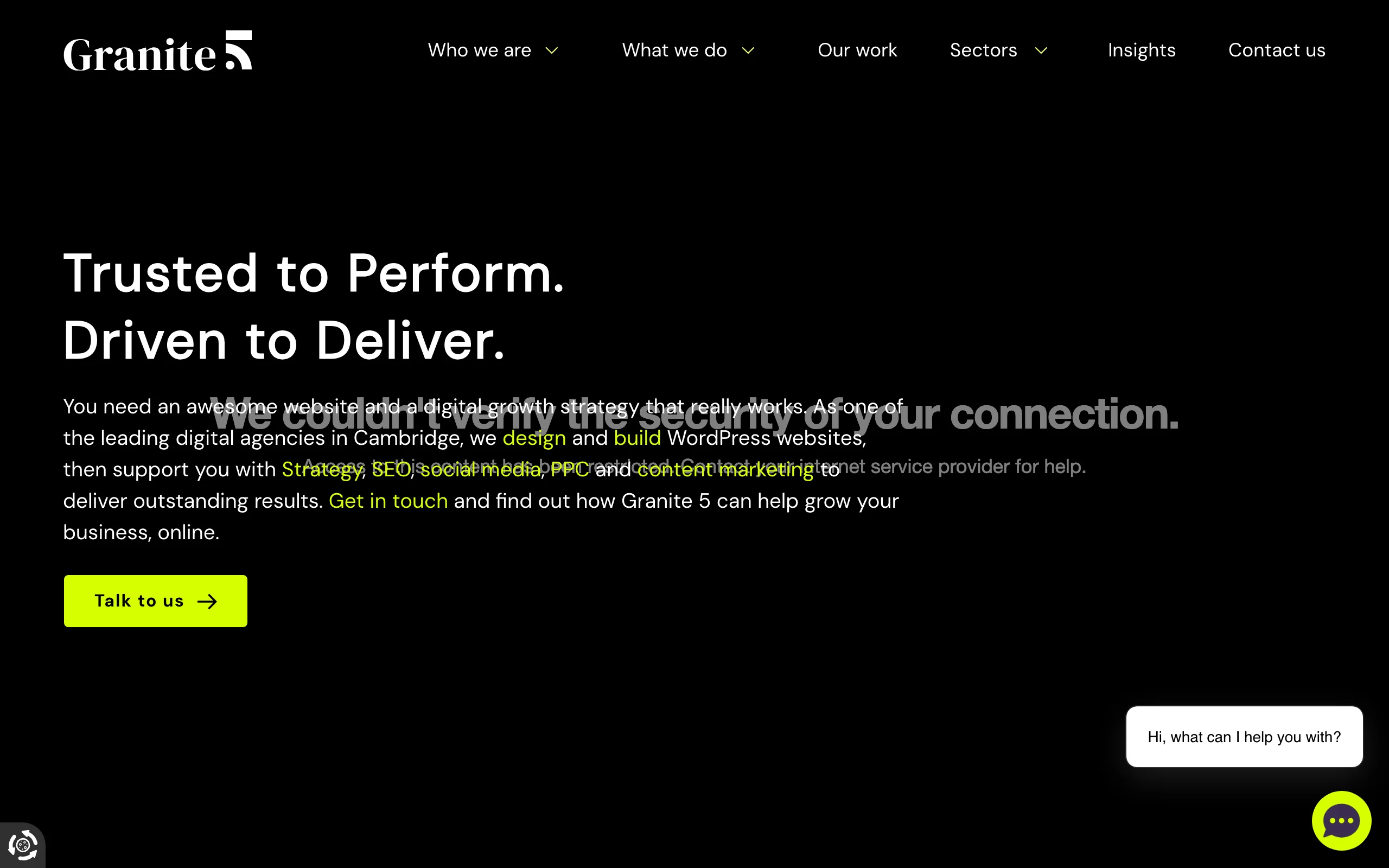 SEO Agency Cambridge with Granite 5