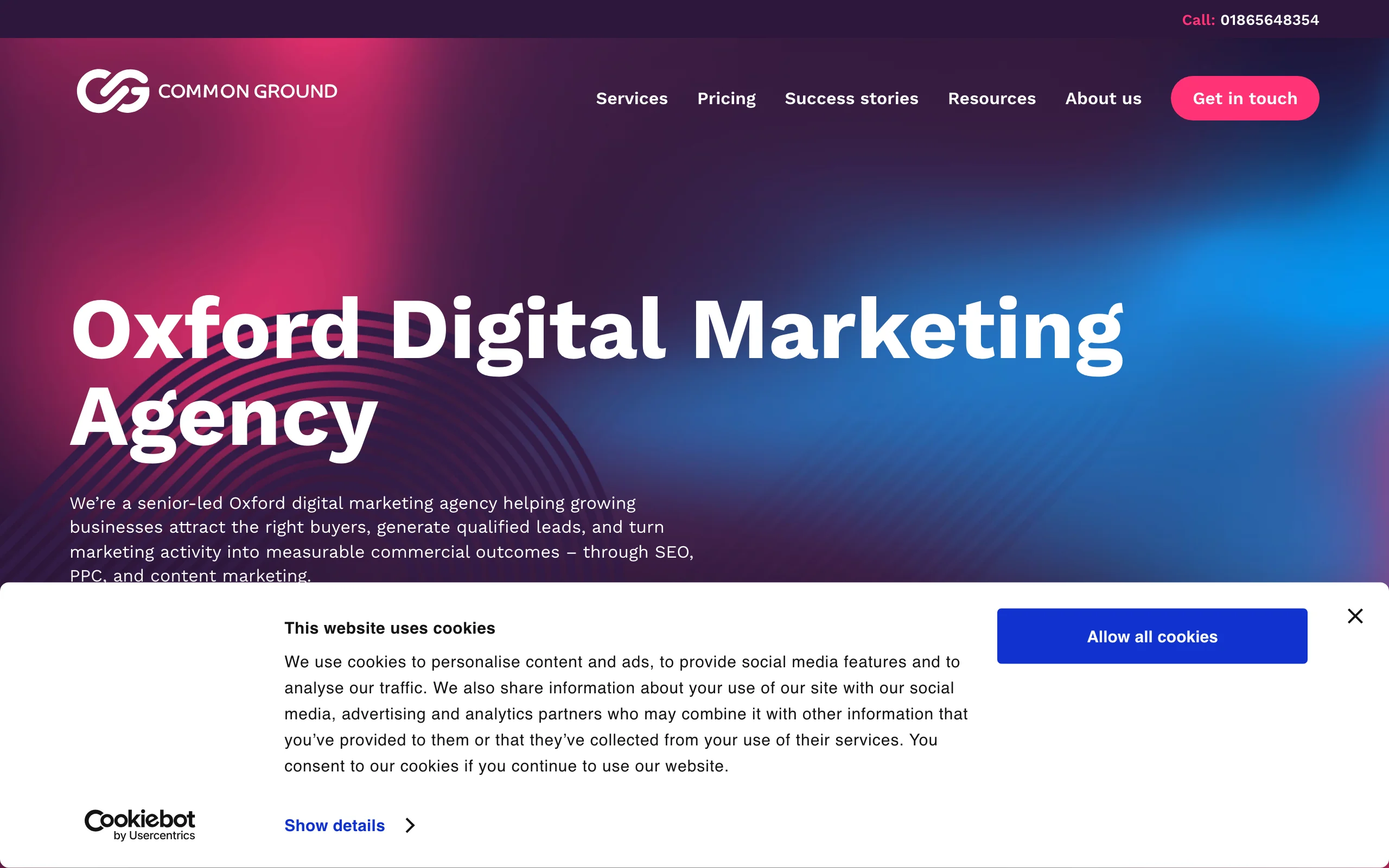 SEO Agency Oxford with Common Ground