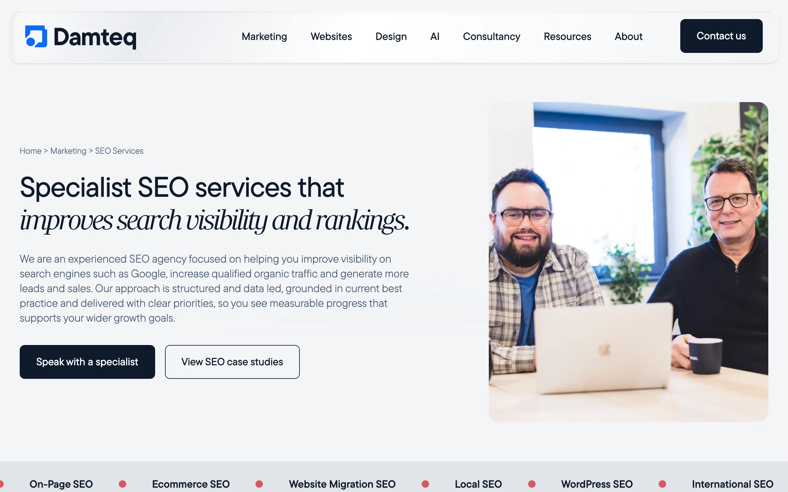 SEO Agency Oxford with Damteq