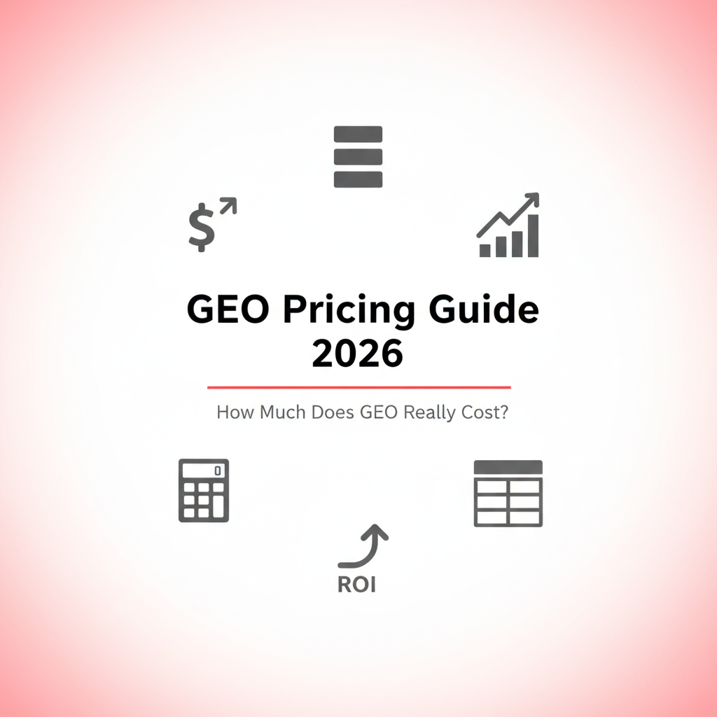 GEO Pricing Guide 2026: How Much Does Generative Engine Optimization Cost?