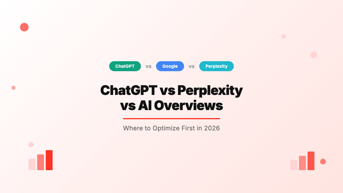 ChatGPT vs Perplexity vs AI Overviews: Where to Optimize First