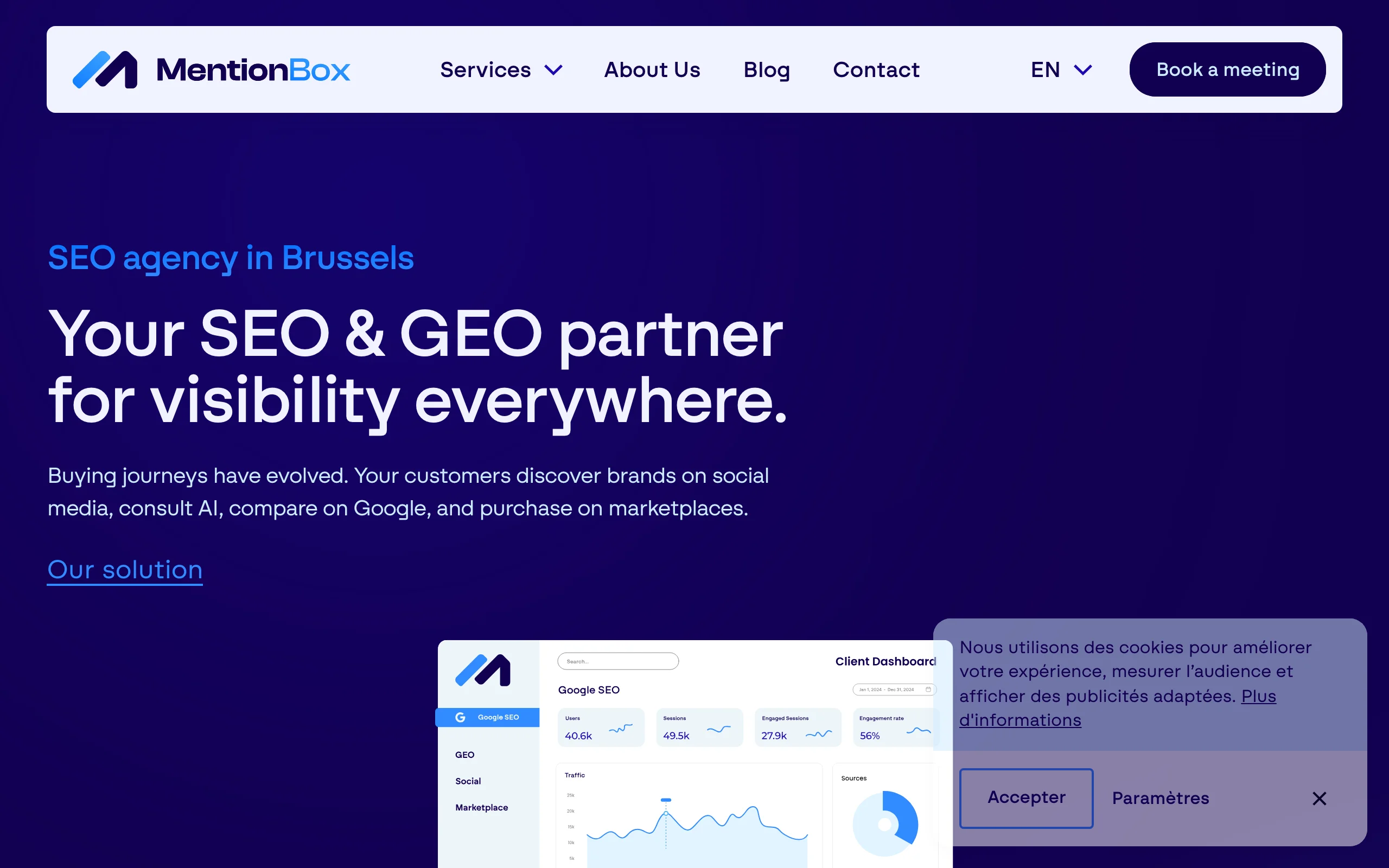 GEO Agencies in Brussels with Mentionbox
