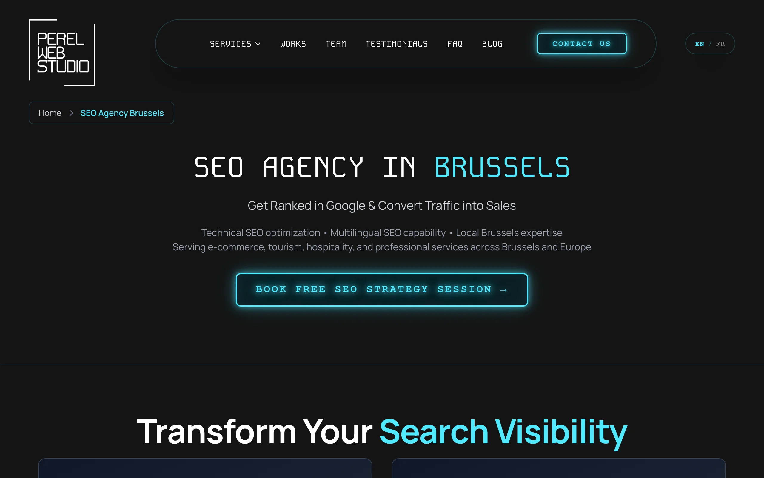 GEO Agencies in Brussels with Perel Web Studio