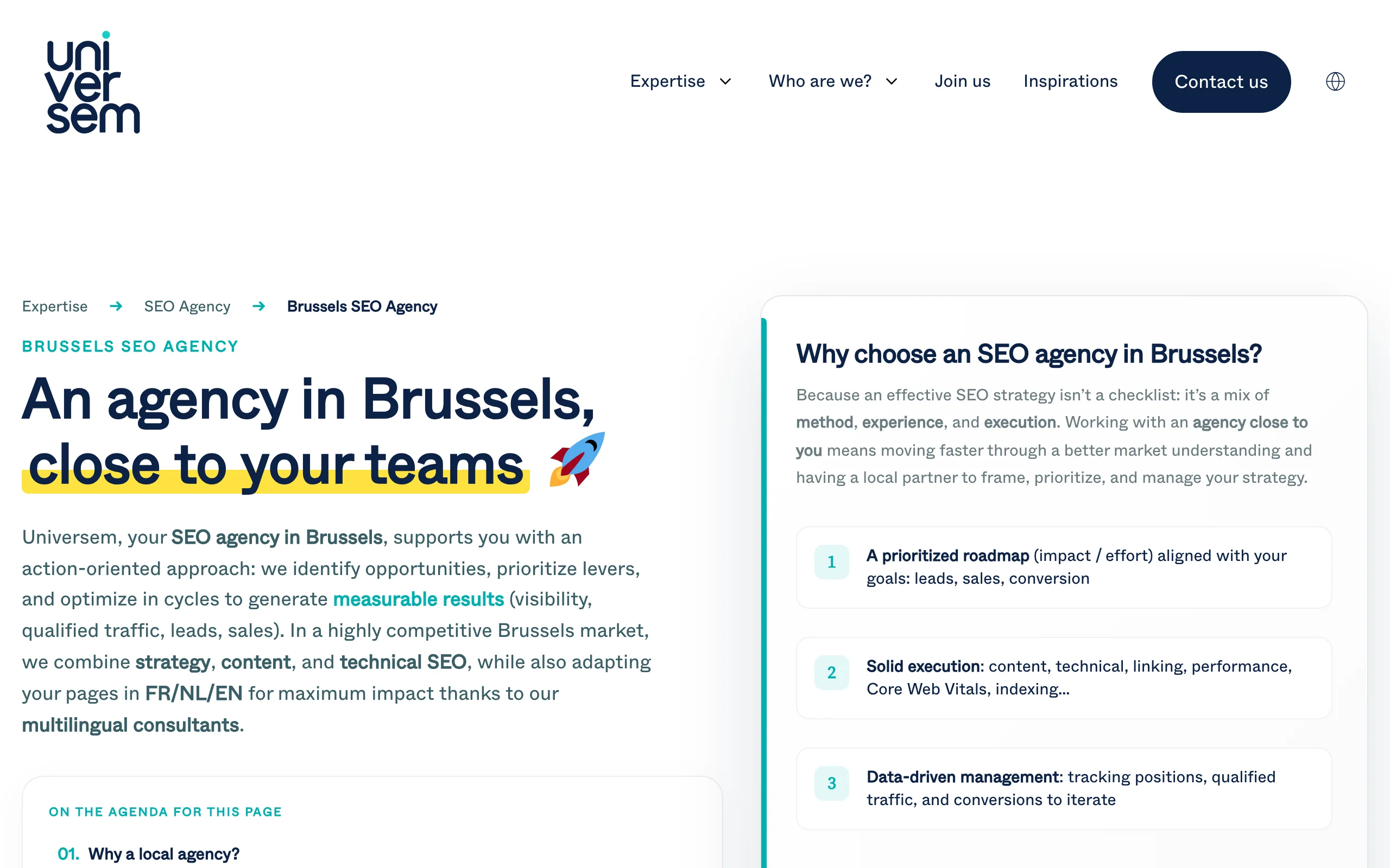 GEO Agencies in Brussels with Universem