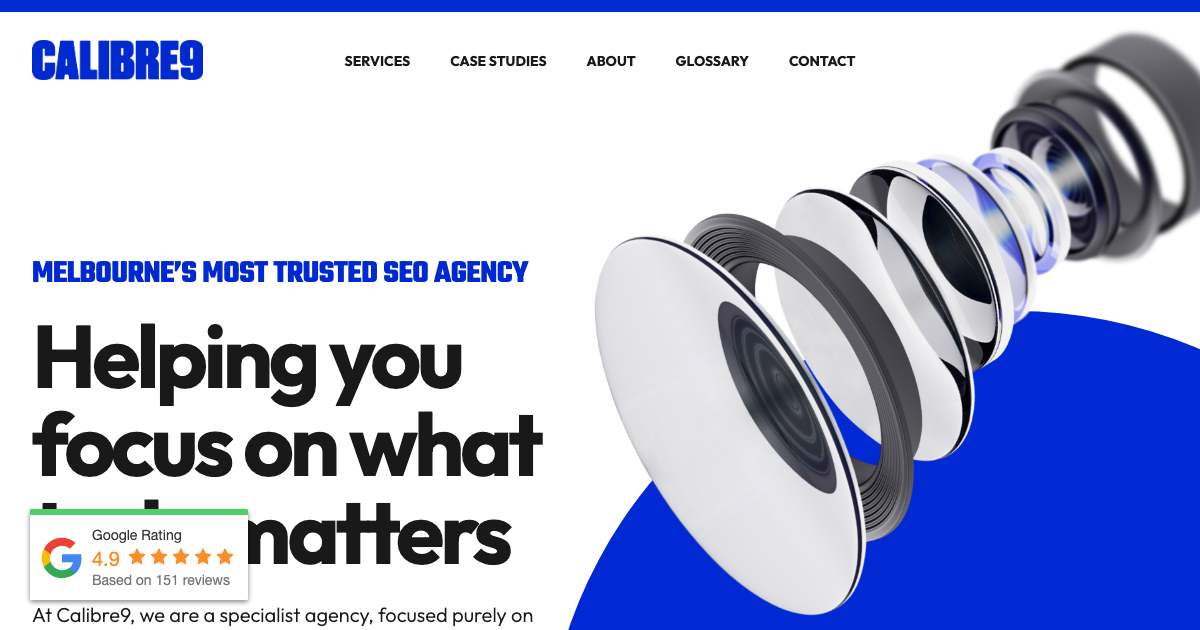 Calibre 9 homepage