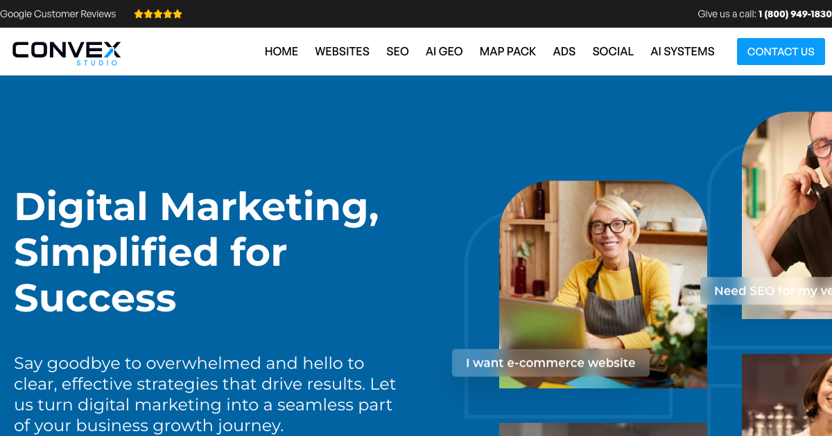 Convex Studio homepage