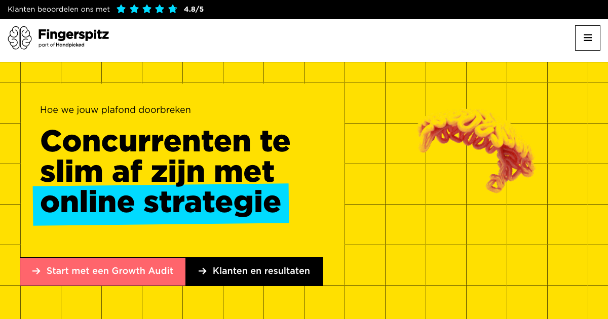 Fingerspitz homepage screenshot