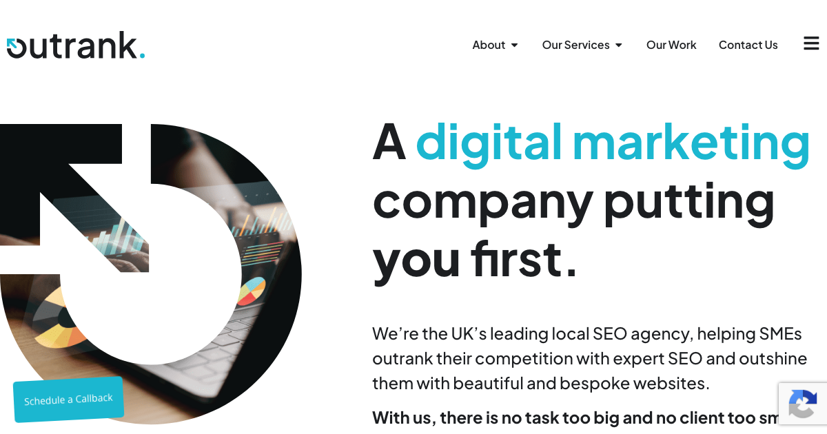 Outrank homepage