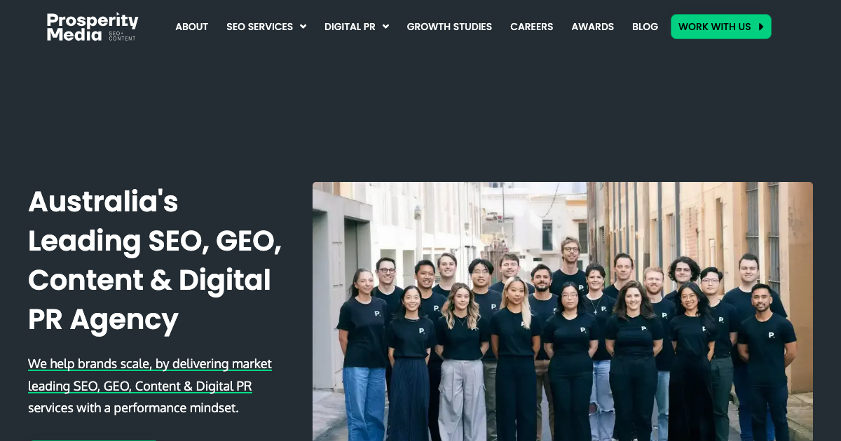 Prosperity Media homepage