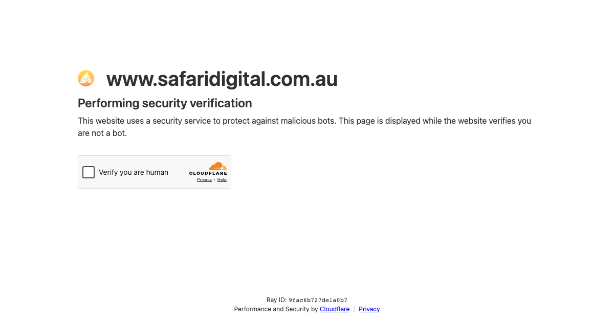 Safari Digital homepage