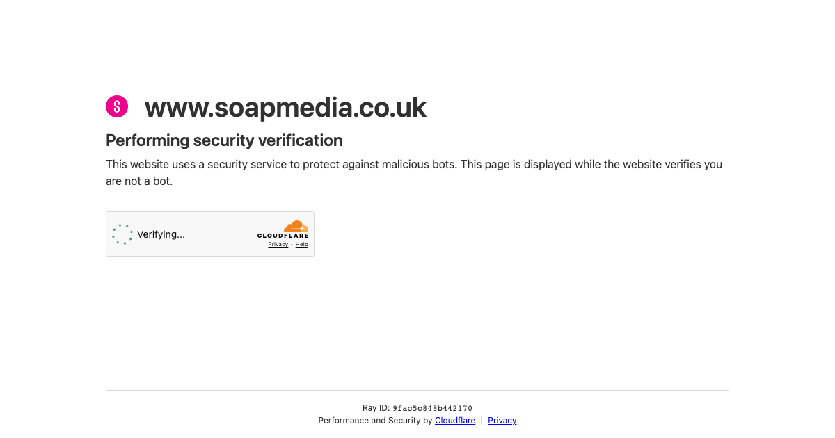 Soap Media homepage