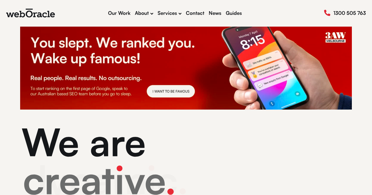 WebOracle homepage